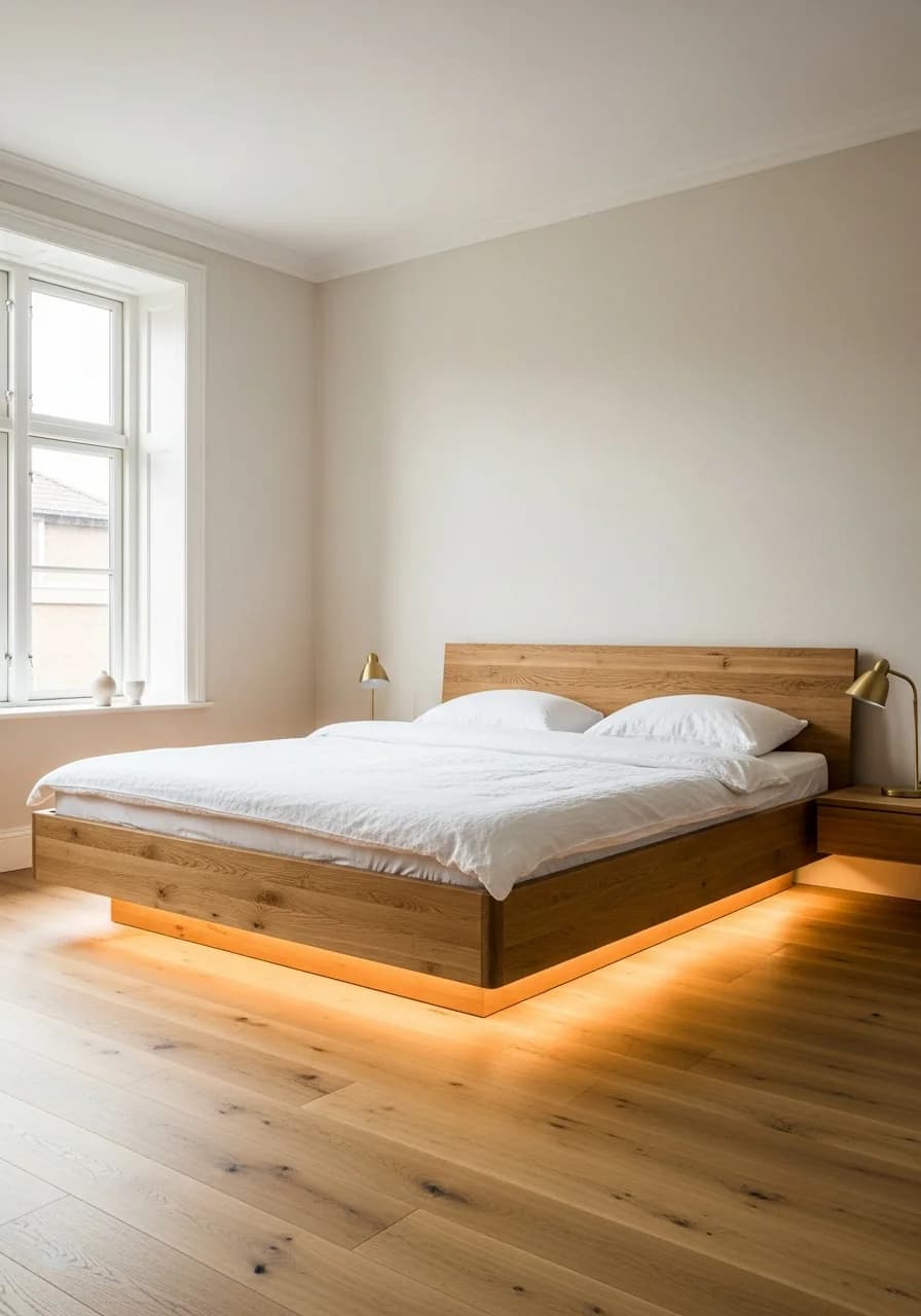 Eiche Bett 180 Bild 1