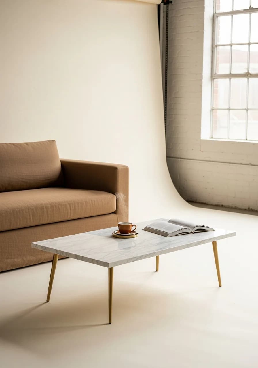 Marmor Couchtisch Bild 3